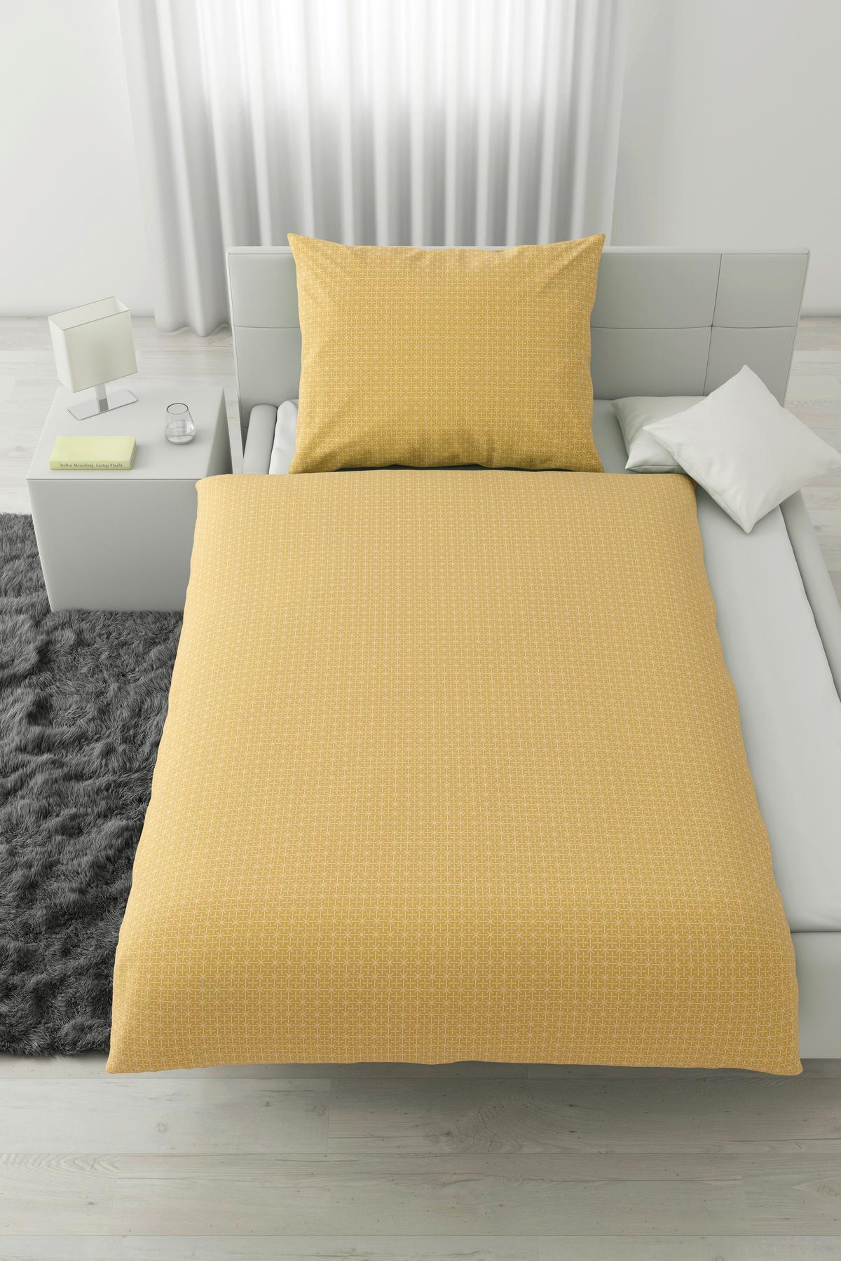 POVLEČENÍ Laura, 140/200cm, žlutá - žlutá, Konvenční, textil (140/200cm) - Modern Living