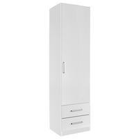 Drehtürenschrank Mit Laden 47cm Albero, Weiß - Weiß, Design, Holzwerkstoff (47/197/54cm) - Rauch Möbel