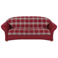 3-Sitzer-Sofa Corona Rücken Echt, Rot - Buchefarben/Rot, Design, Textil (202/85/81cm) - Max Winzer