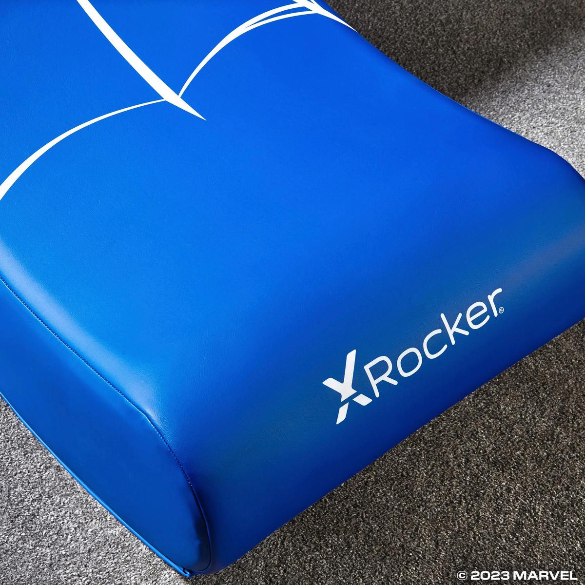 Gamingsessel Lederoptik, Blau, B: 40 Cm - Blau, MODERN, Leder/Holzwerkstoff (40/65,5/85,5cm) - X Rocker