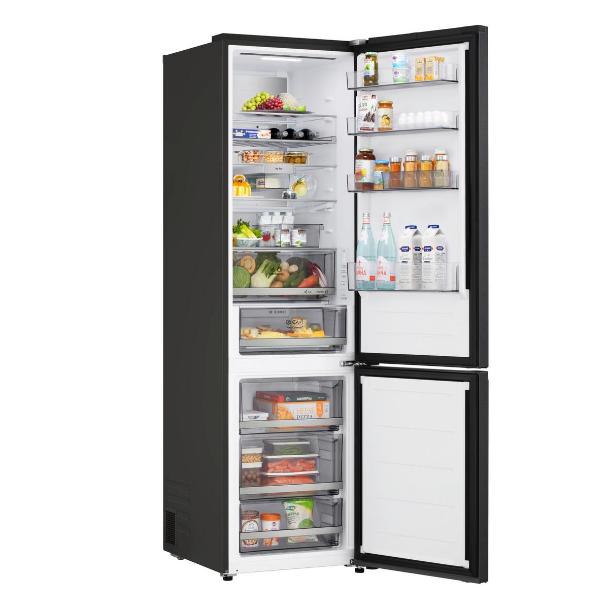 Kühl-Gefrier-Kombination GBBS7 26AEV, EEKL: A - Schwarz, Basics, Metall (59,7/203/67,4cm) - LG