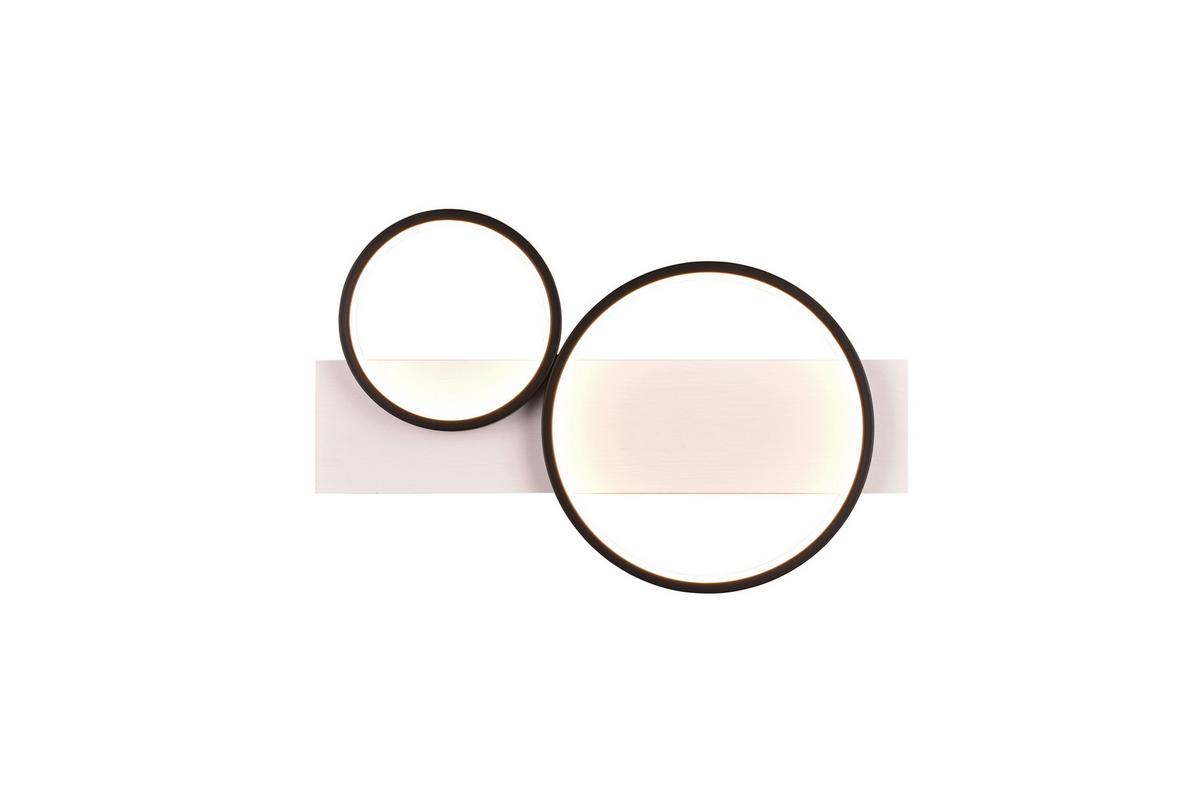 LED-Deckenleuchte, Switchdim 643810232 Medera - Schwarz/Weiß, Design, Holz/Metall (53,5/8/34,5cm) - Trio Leuchten
