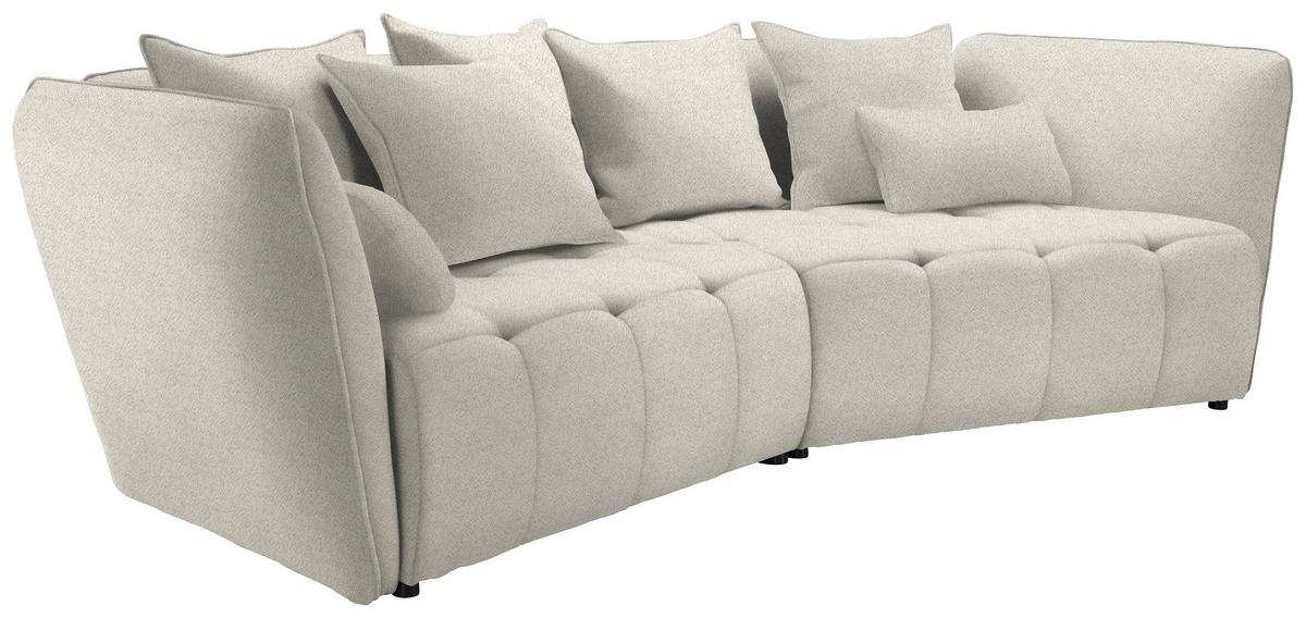 Boxspringová pohovka SOFI, béžová - černá/béžová, Moderní, textil (294/93/152cm) - Premium Living