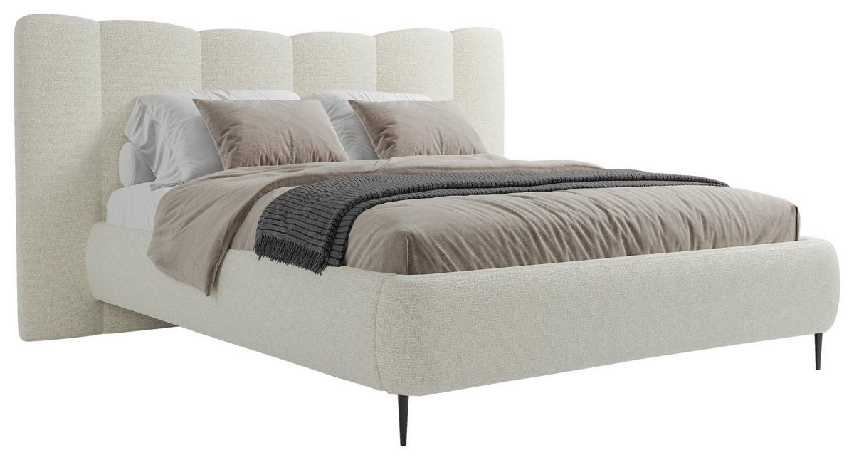 Polsterbett Nook 180x200 Cm Creme - Creme, MODERN, Holz/Holzwerkstoff (180/200cm) - MID.YOU