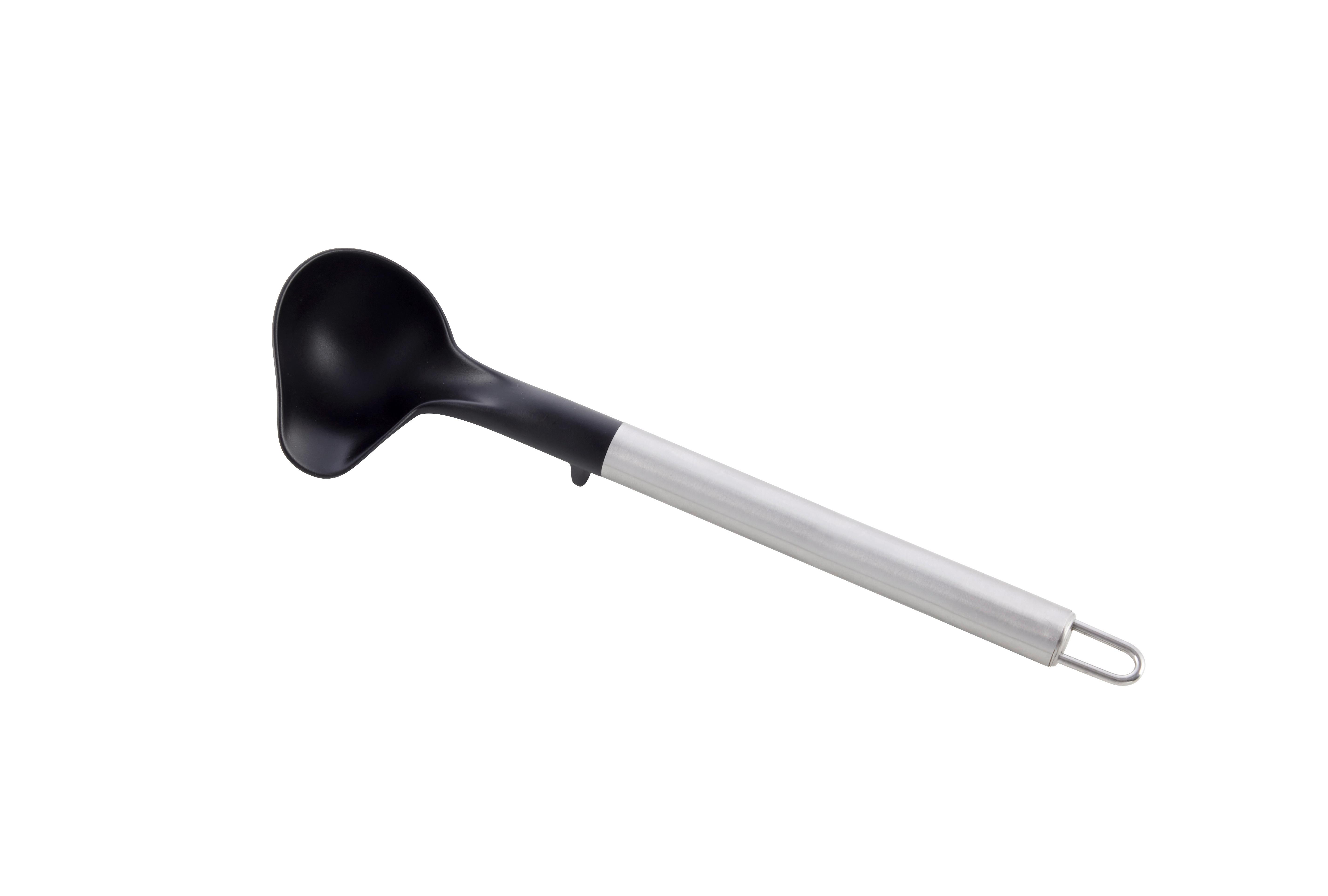 Lyžica na omáčku LUCA - čierna/strieborná, Konventionell, kov/plast (6/22,5cm) - Mömax