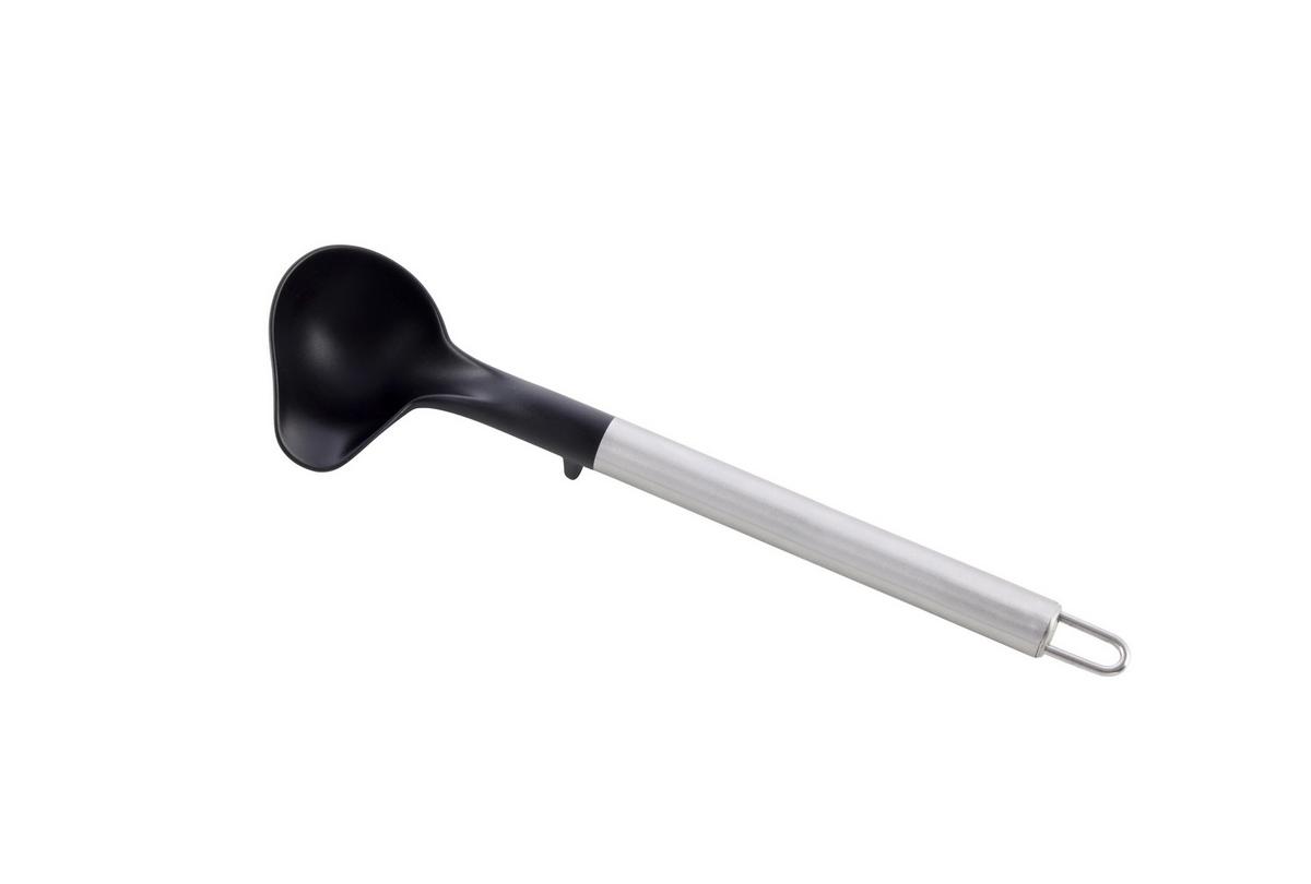 Lyžica na omáčku LUCA - čierna/strieborná, Konventionell, kov/plast (6/22,5cm) - Mömax