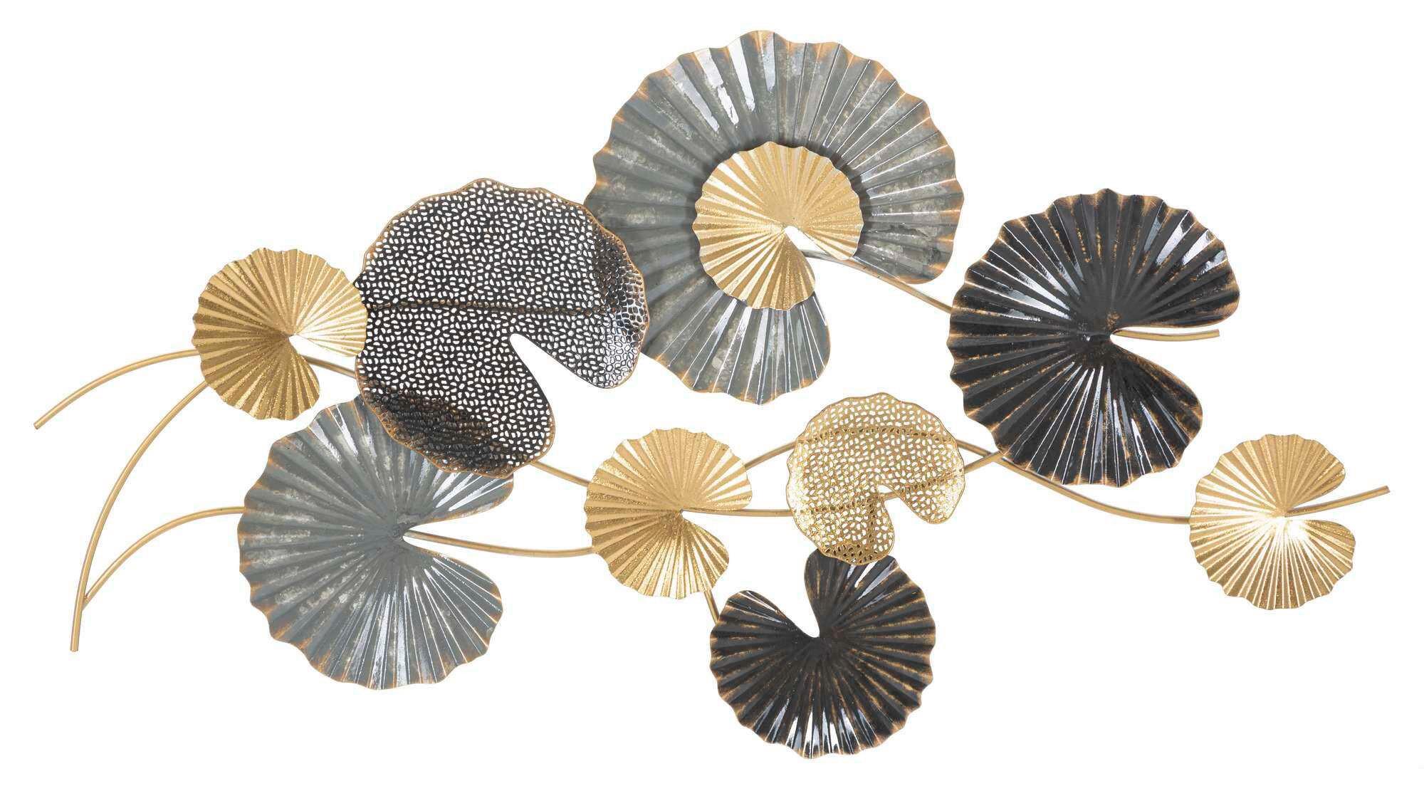 Wanddeko Web B Silber/goldfarben B: 105 Cm - Basics, Metall (105/4/56cm)