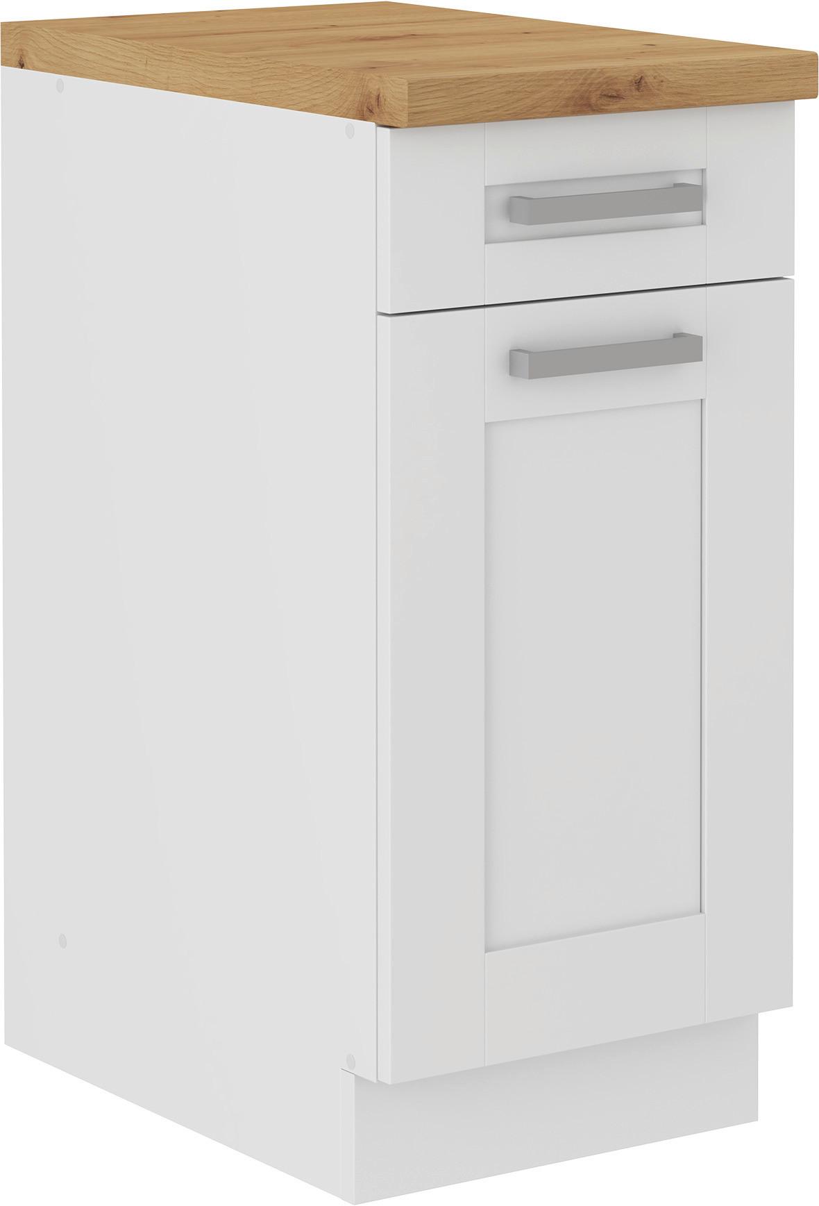 Küchenunterschrank Luisa B: 40 Cm Weiß Mit Lade