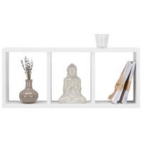 NÁSTENNÁ POLICA TRISTANO - biela, Modern, vlnitá lepenka (70/30/15,5cm) - Mömax