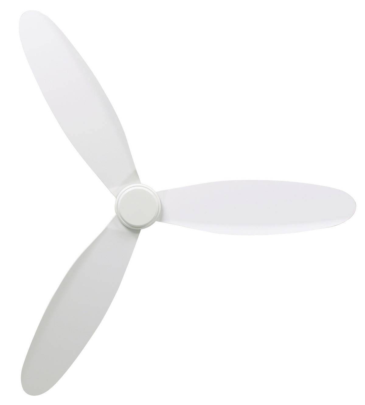 Deckenventilator Airfusion Radar Weiß 3-Flügel, Led - Weiß, Basics, Holzwerkstoff/Kunststoff (132/19cm) - P & B