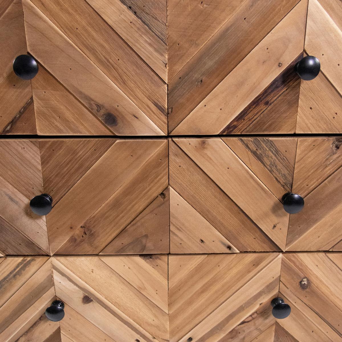 Sideboard Snatjago Black Sun L Dunkelbraun B: 63 Cm - Dunkelbraun/Schwarz, MODERN, Holz/Metall (63/70,5/32cm) - MID.YOU