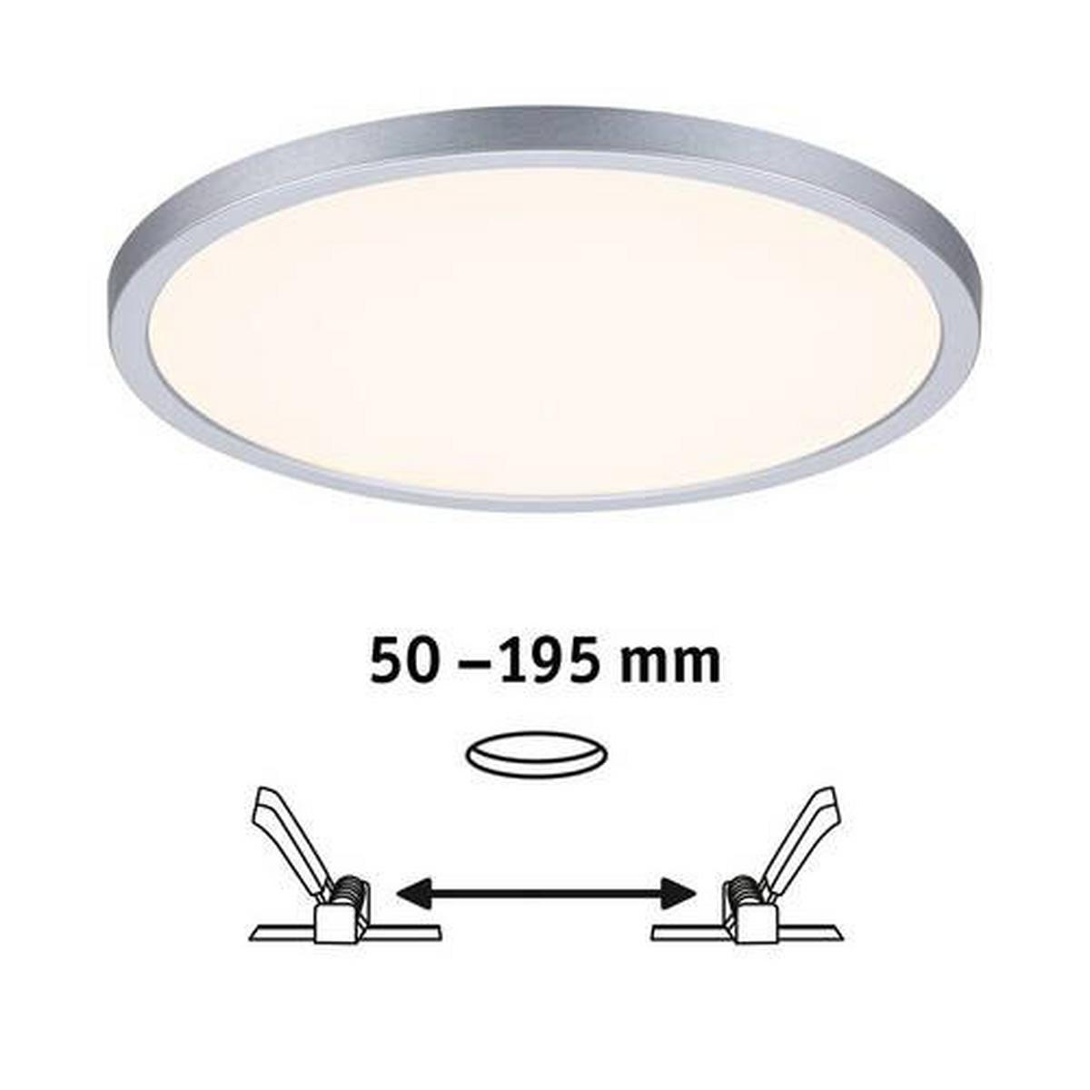 LED-Deckenleuchte Ø 23 cm 1-Flammig, 3-Fach dimmbar - Chromfarben, Design, Kunststoff (23,0cm) - Paulmann