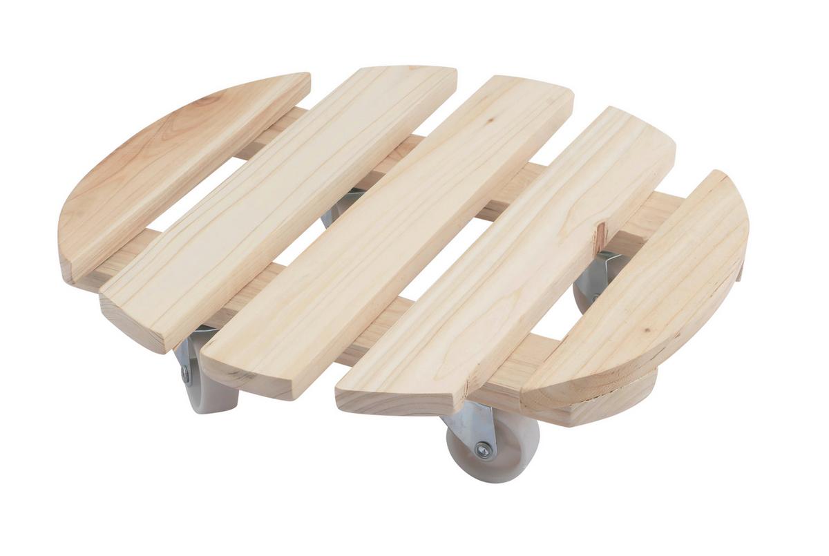 Pflanztopfuntersetzer Laura - Naturfarben, KONVENTIONELL, Holz/Kunststoff (30/29,3/2,4cm) - Ondega