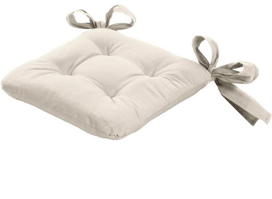 Sitzkissen Henri 40x40 cm - Naturfarben, KONVENTIONELL, Textil (40/40/6cm) - Ombra Sitzkissen Henri 40x40 cm - Naturfarben, KONVENTIONELL, Textil (40/40/6cm) - Ombra