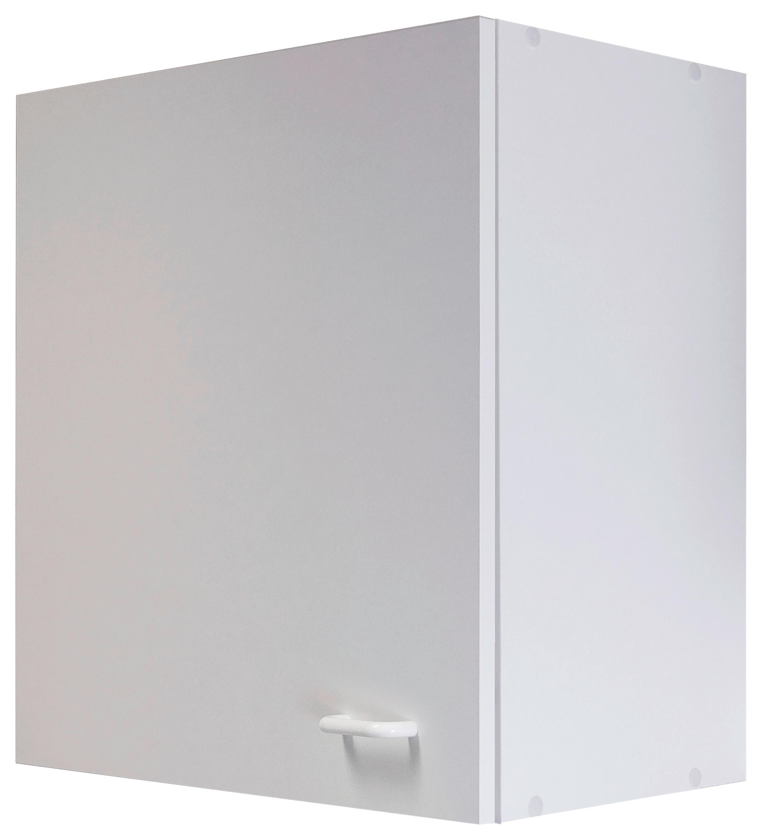 Küchenoberschrank Speed B: 50 cm Weiß 1 Drehtür - Weiß, KONVENTIONELL, Holzwerkstoff (50/54,8/32cm)