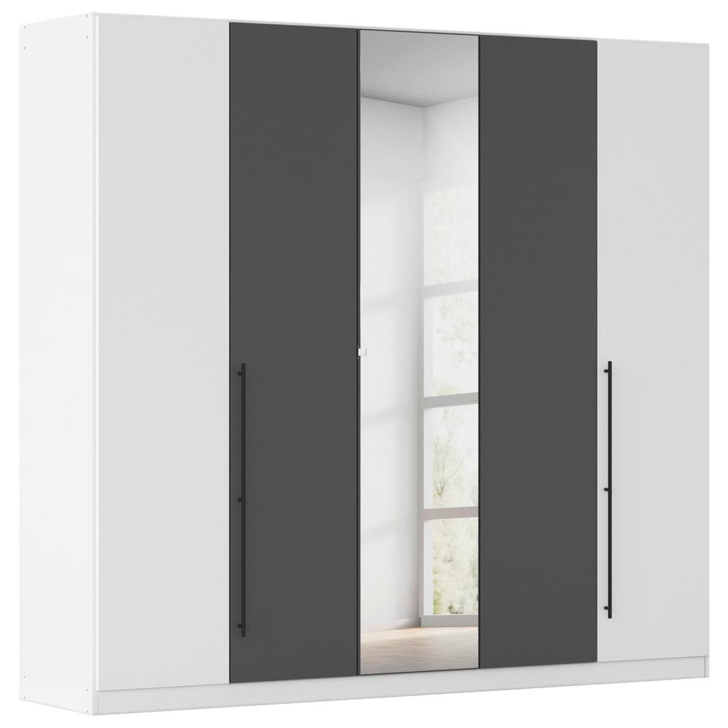 Kleiderschrank Safari mit Spg. Grau/Weiß B: 226cm