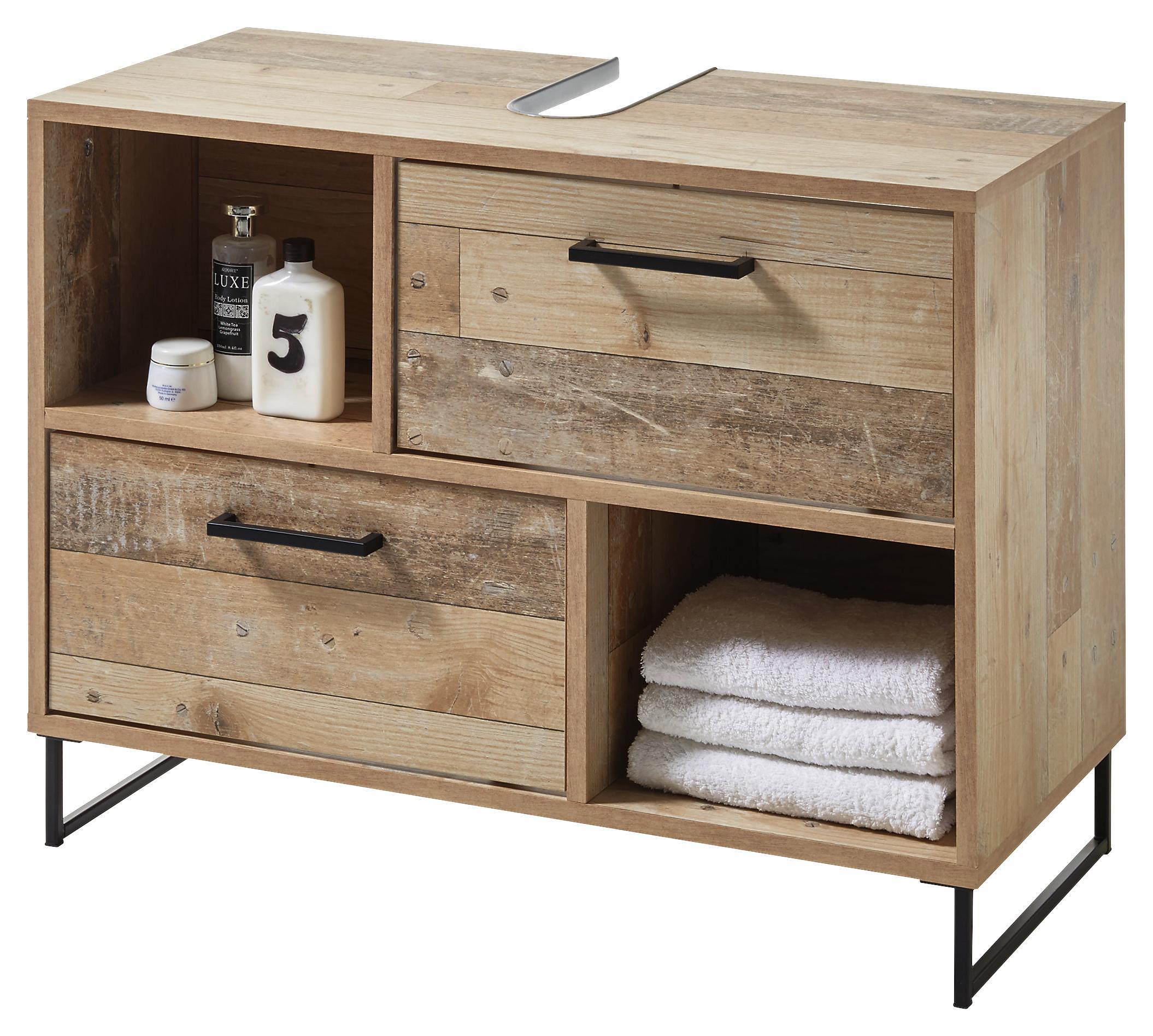 Cooler Fabrik-Charme: Waschbeckenunterschrank Roof Cooler Fabrik-Charme: Waschbeckenunterschrank Roof