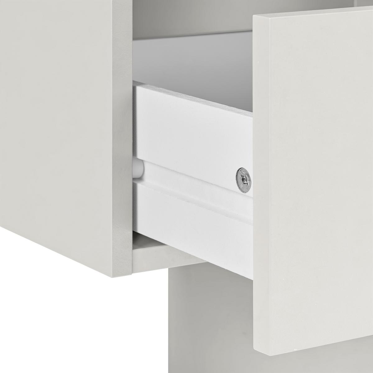 Schreibtisch Basic Two Kaschmir/Anthrazit B: 100cm - Kaschmir/Anthrazit, KONVENTIONELL, Holzwerkstoff (100/75/50cm)