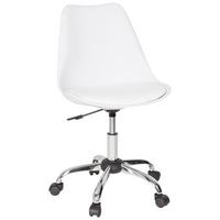 Drehstuhl Fancy Pro Weiß - Weiß, MODERN, Kunststoff/Textil (48/86/54cm) - MID.YOU