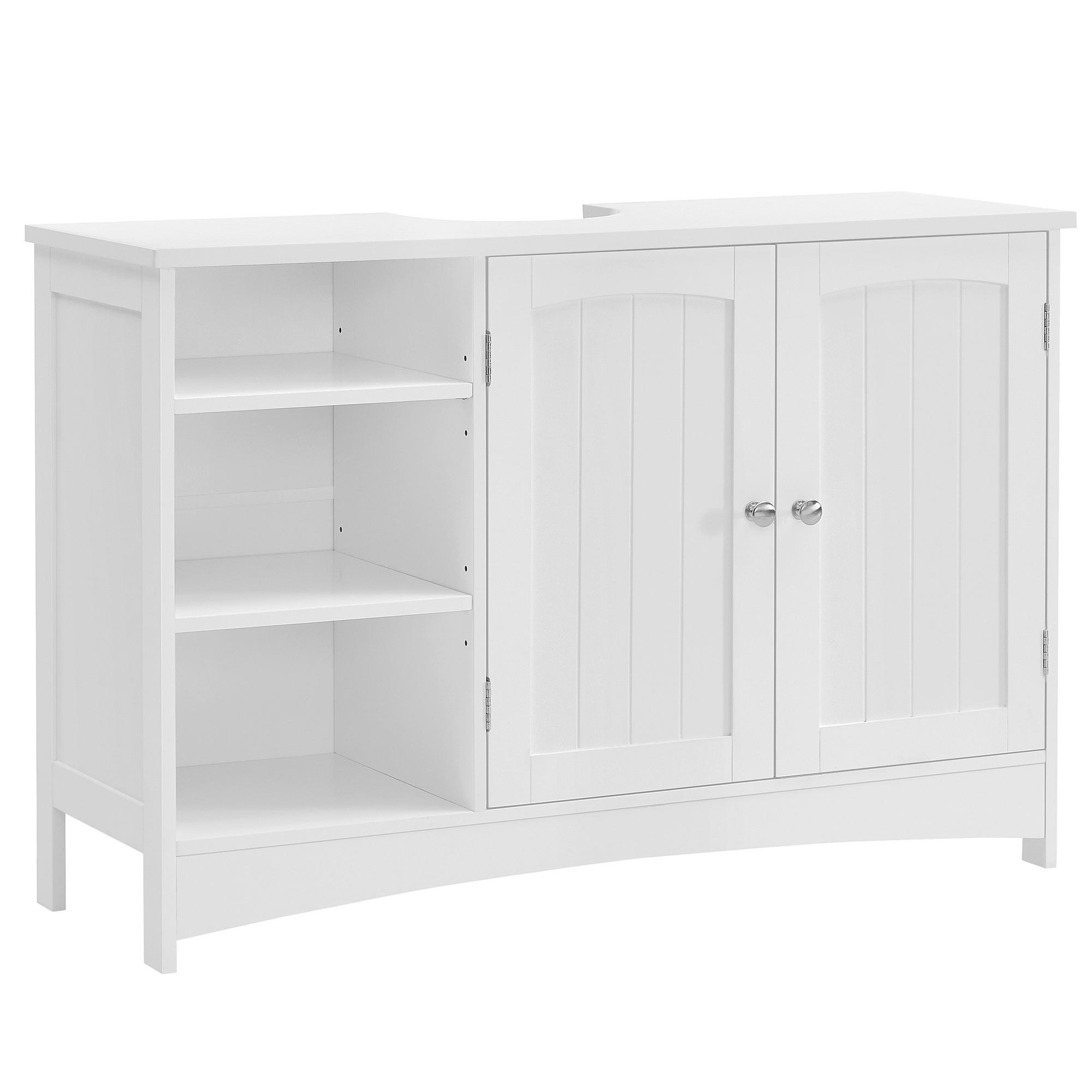 Waschbeckenunterschrank B: 90 cm Weiß