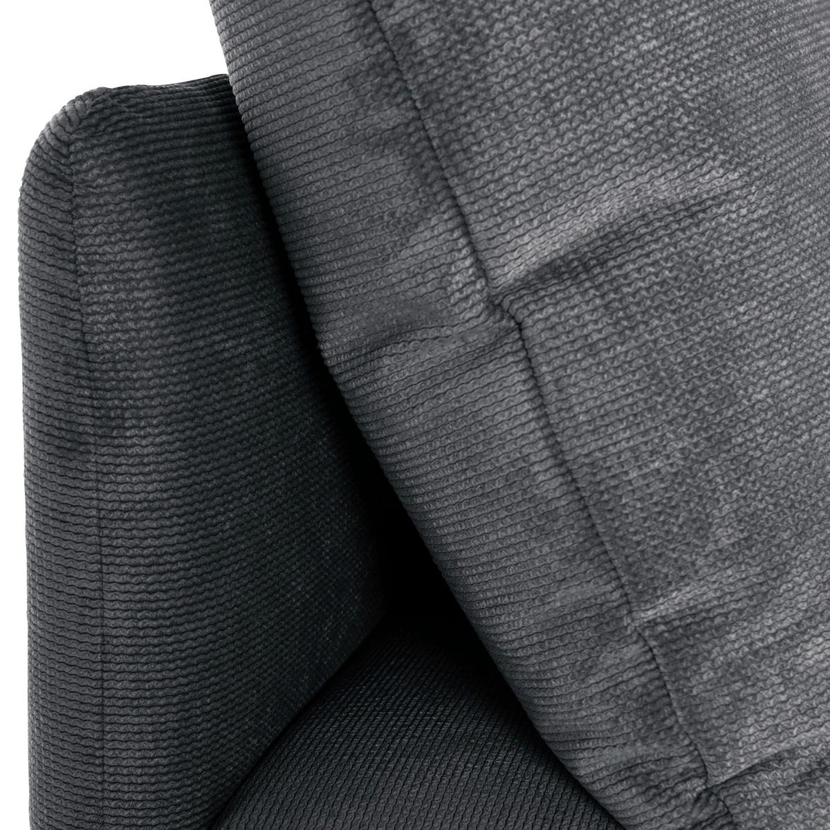 Sofaelement Fynn, Anthrazit B: 77 cm - Anthrazit/Schwarz, KONVENTIONELL, Textil (77/72/83cm) - MID.YOU