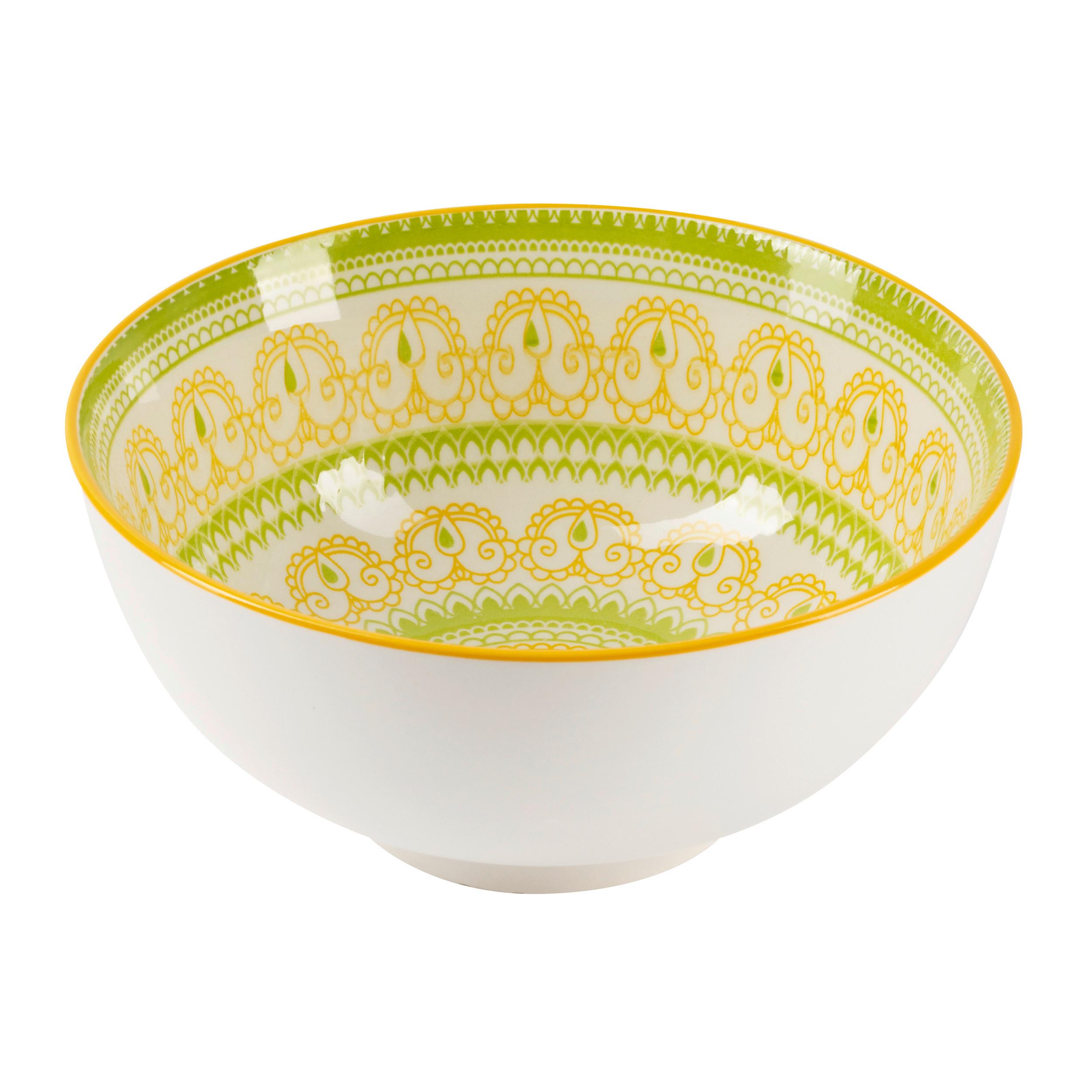 Miska na müsli Maja, 600ml - zelená/žlutá, Lifestyle, keramika (15,2/7,5cm) - Mömax