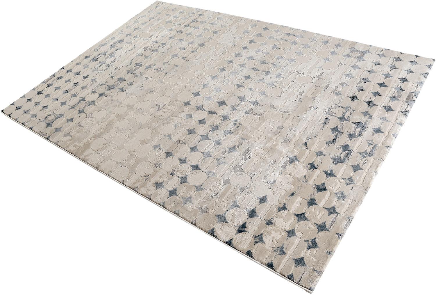 Webteppich Velvet Spots Taupe/petrol/beige 80x150 Cm - Taupe/Beige, Design, Textil (80/150cm) - Esprit