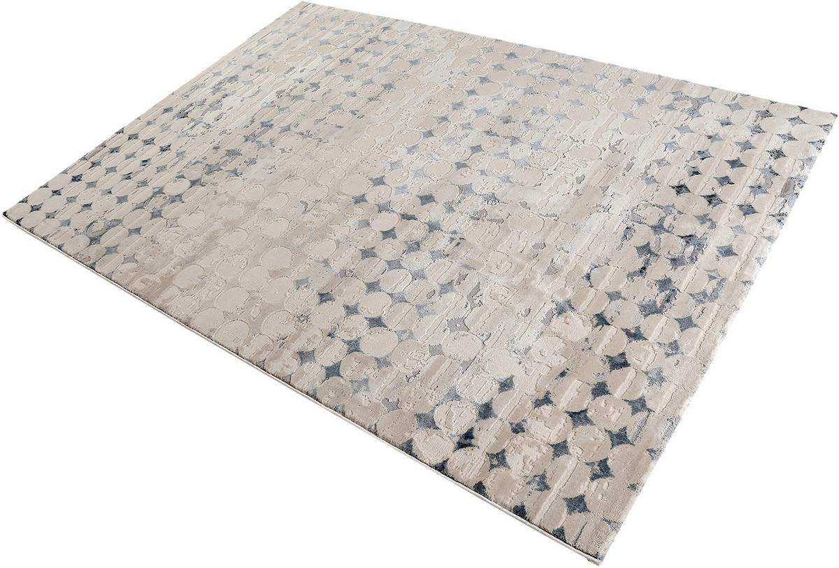 Webteppich Velvet Spots Taupe/petrol/beige 80x150 Cm - Taupe/Beige, Design, Textil (80/150cm) - Esprit
