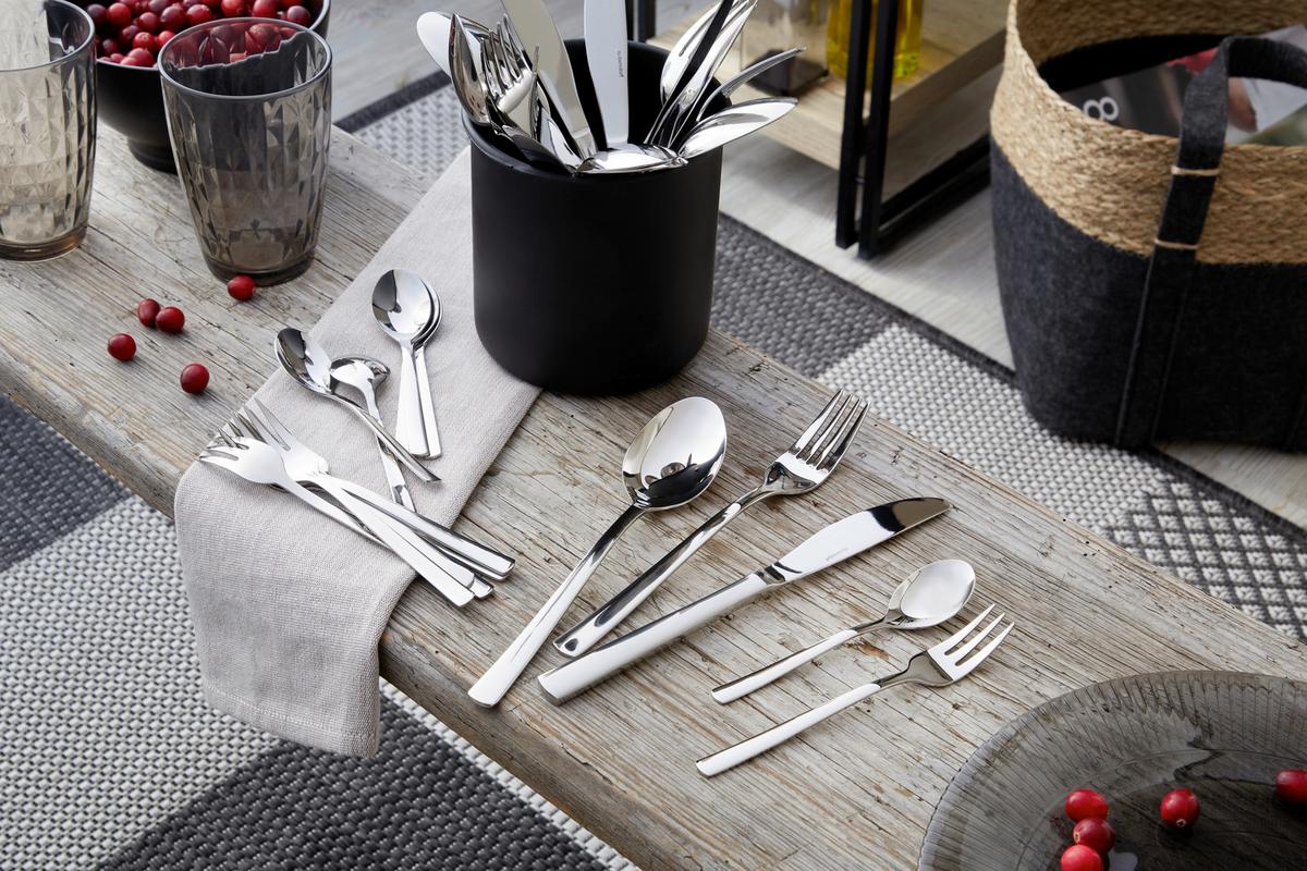 Besteckset Sette - Silberfarben, Basics, Metall - Collini