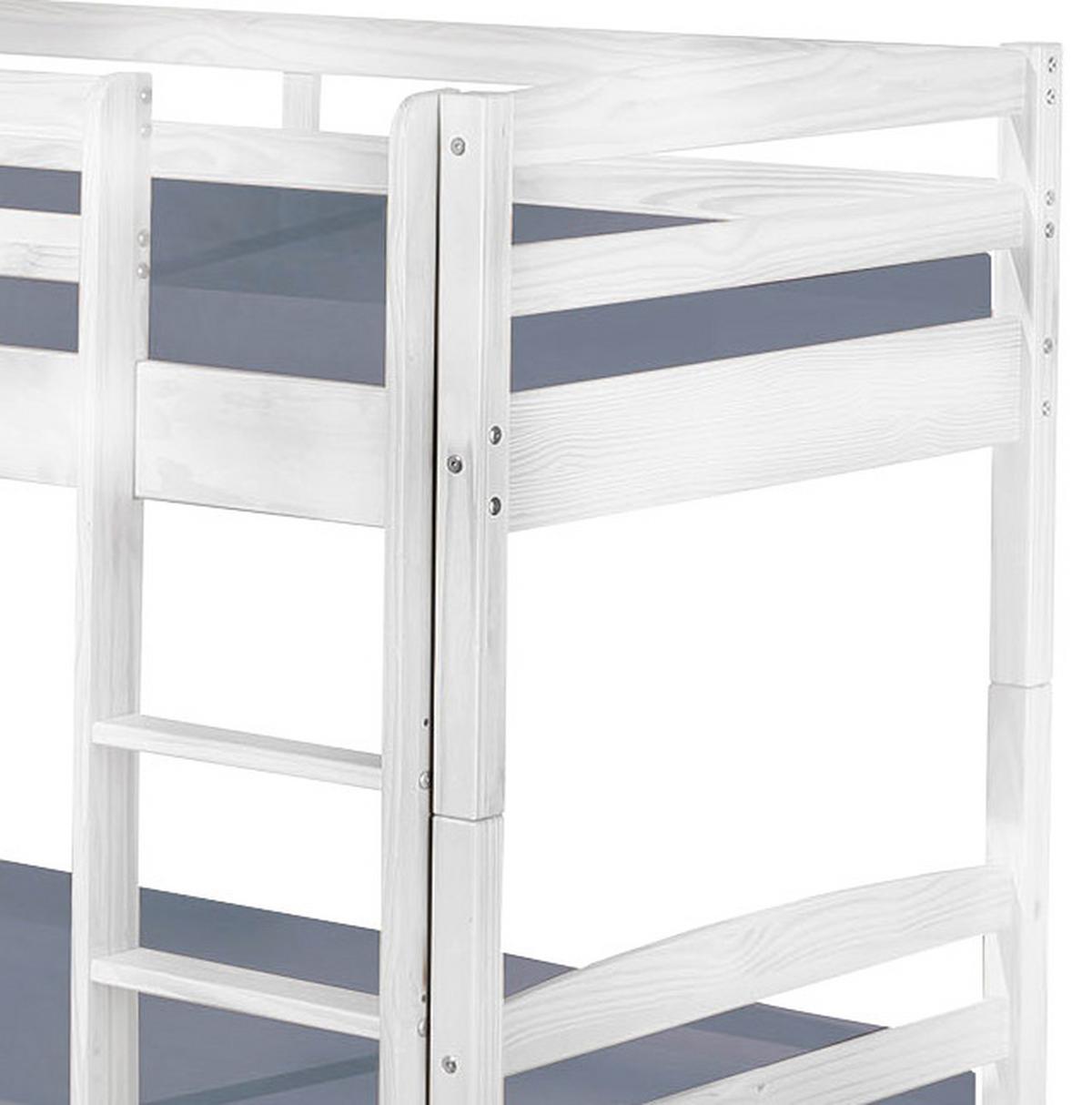 Etagenbett Annika, Weiß 90/200cm - Weiß, KONVENTIONELL, Holz (90/200cm) - Livetastic