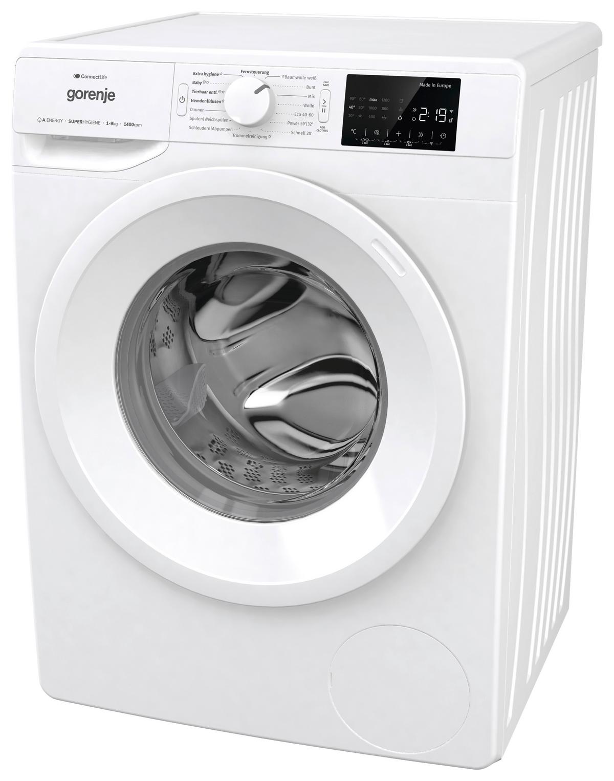 Waschmaschine Wpnei94a1dts - Weiß, Basics, Glas/Kunststoff (60/85/54,5cm) - Gorenje