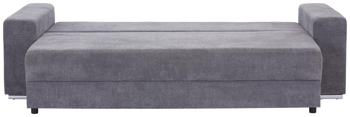 Velká rozkládací pohovka Garcia, šedá - šedá, Moderní, textil/plast (250/84/105cm) - Ondega