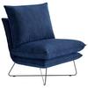 Sessel Skyline - Royalblau, Design, Textil (72/84/90cm) - Livetastic