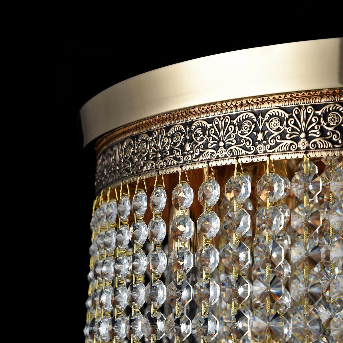Kronleuchter Cascade - Goldfarben, Trend, Metall (42/47.5cm) - MAYTONI