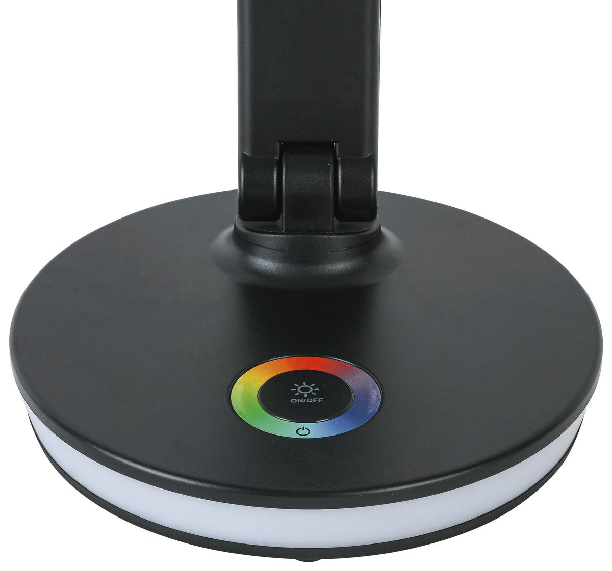 LED-Schreibtischleuchte Luana - Chromfarben/Anthrazit, MODERN, Kunststoff (33/16,5/40cm) - Luca Bessoni