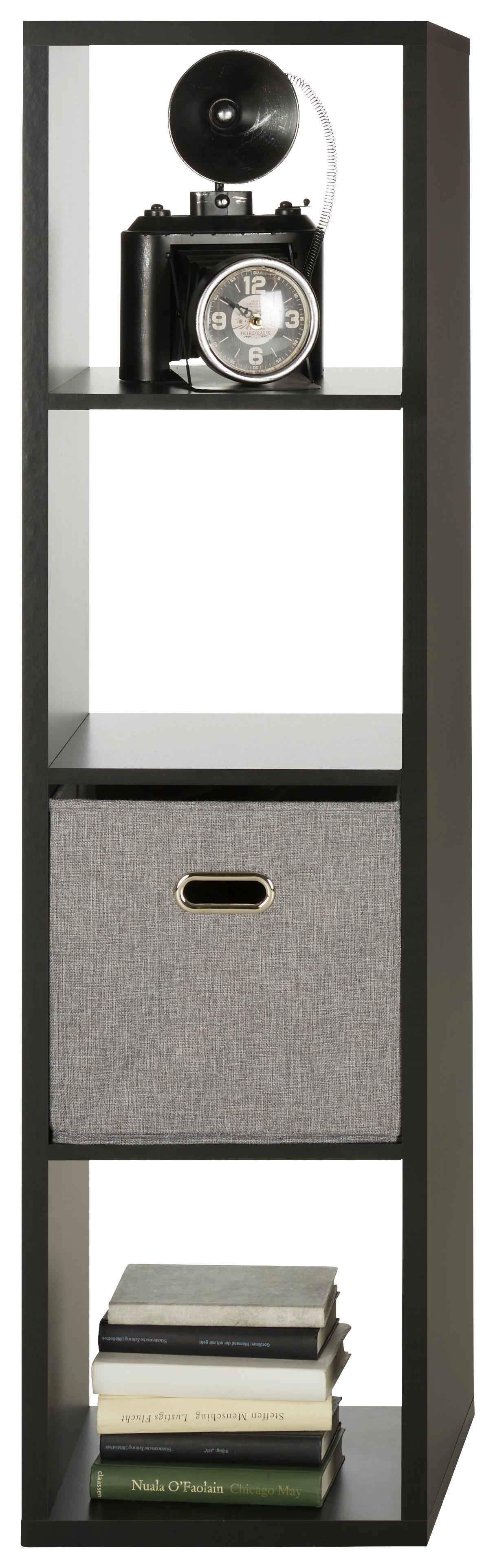 DĚLICÍ STĚNA MAURO - černá, Moderní, kompozitní dřevo (38,2/141,8/33cm) - Mömax