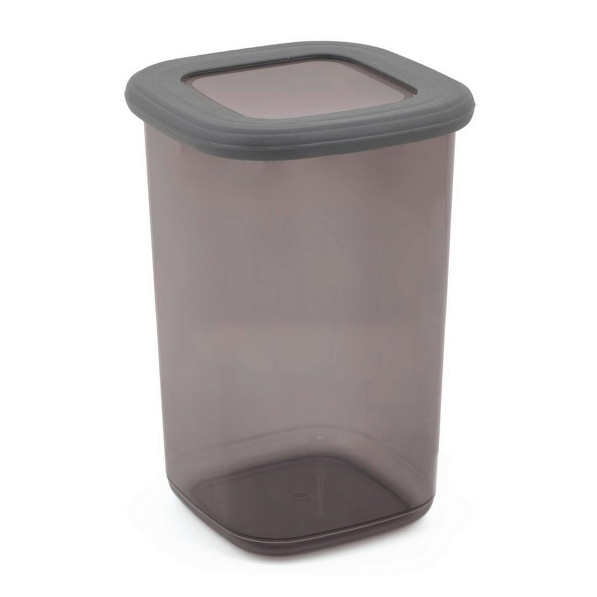 Vorratsdosenset Grau 12-teilig - Transparent/Anthrazit, Kunststoff