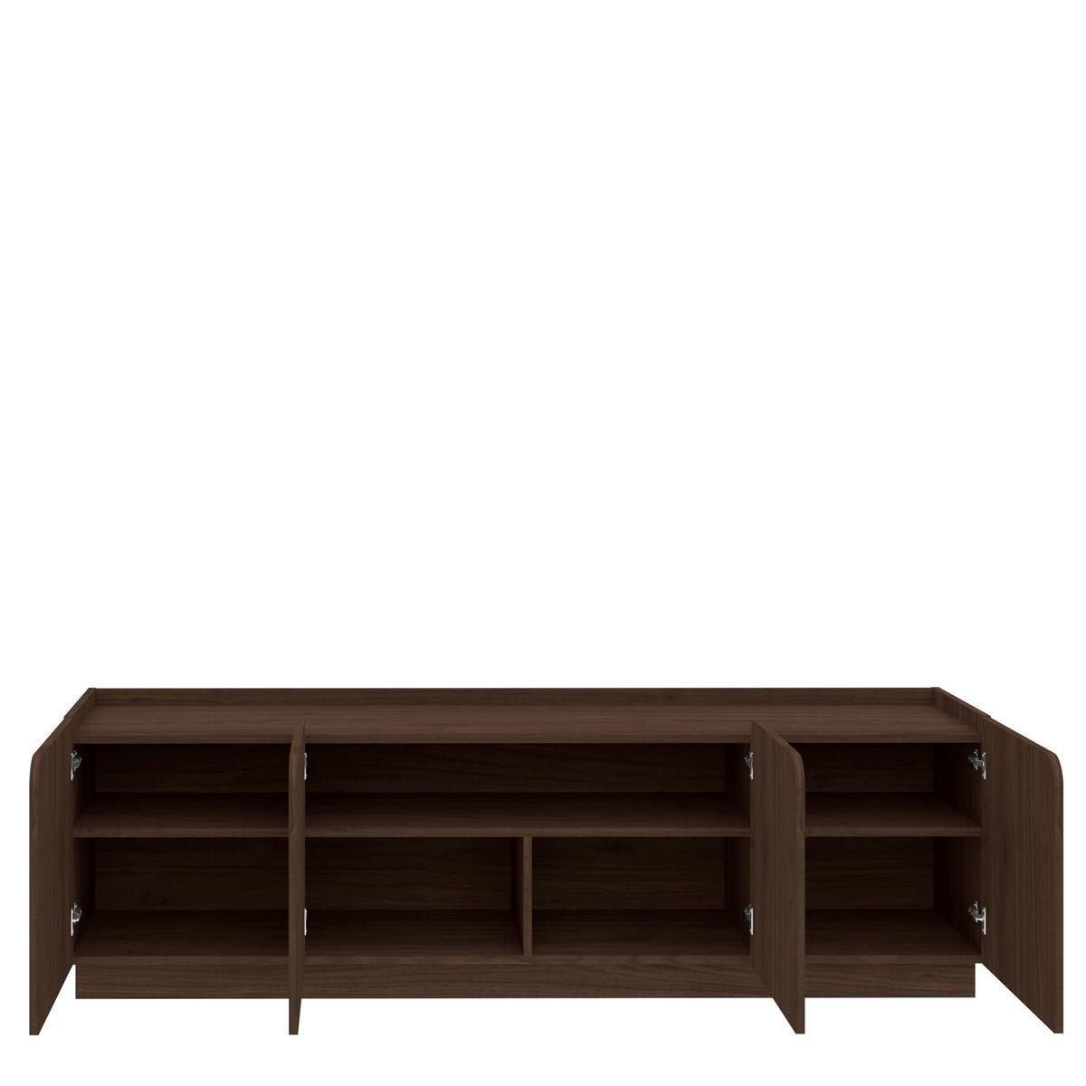 LOWBOARD Nikko Walnussfarben B: 180cm - Walnussfarben, Design, Holzwerkstoff (180/59,7/40cm) - MID.YOU