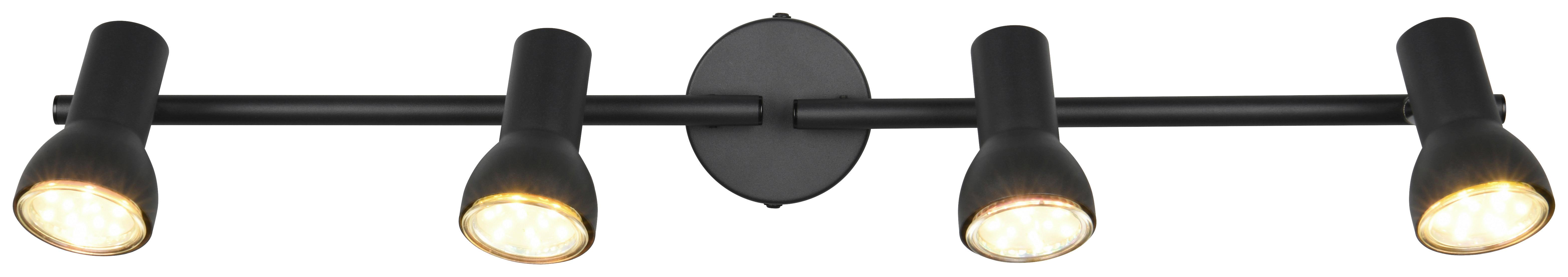 Strahler Liam - Schwarz, MODERN, Metall (60,5/9,5/15,5cm) - Luca Bessoni