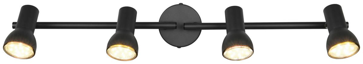 Strahler Liam - Schwarz, MODERN, Metall (60,5/9,5/15,5cm) - Luca Bessoni