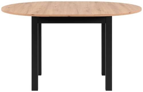 Esstisch Coburg 100 - Schwarz/Eiche Artisan, Basics, Holzwerkstoff (100/75cm) - MID.YOU