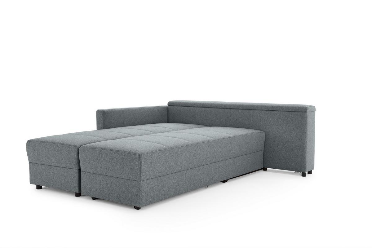 Ecksofa Looks IIi - Dunkelgrau/Schwarz, Design, Textil (287/229cm) - LOOKS by W.Joop