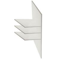 Belső Elosztás Systema - Modern, faalapú anyag/fém (122/131/57cm)