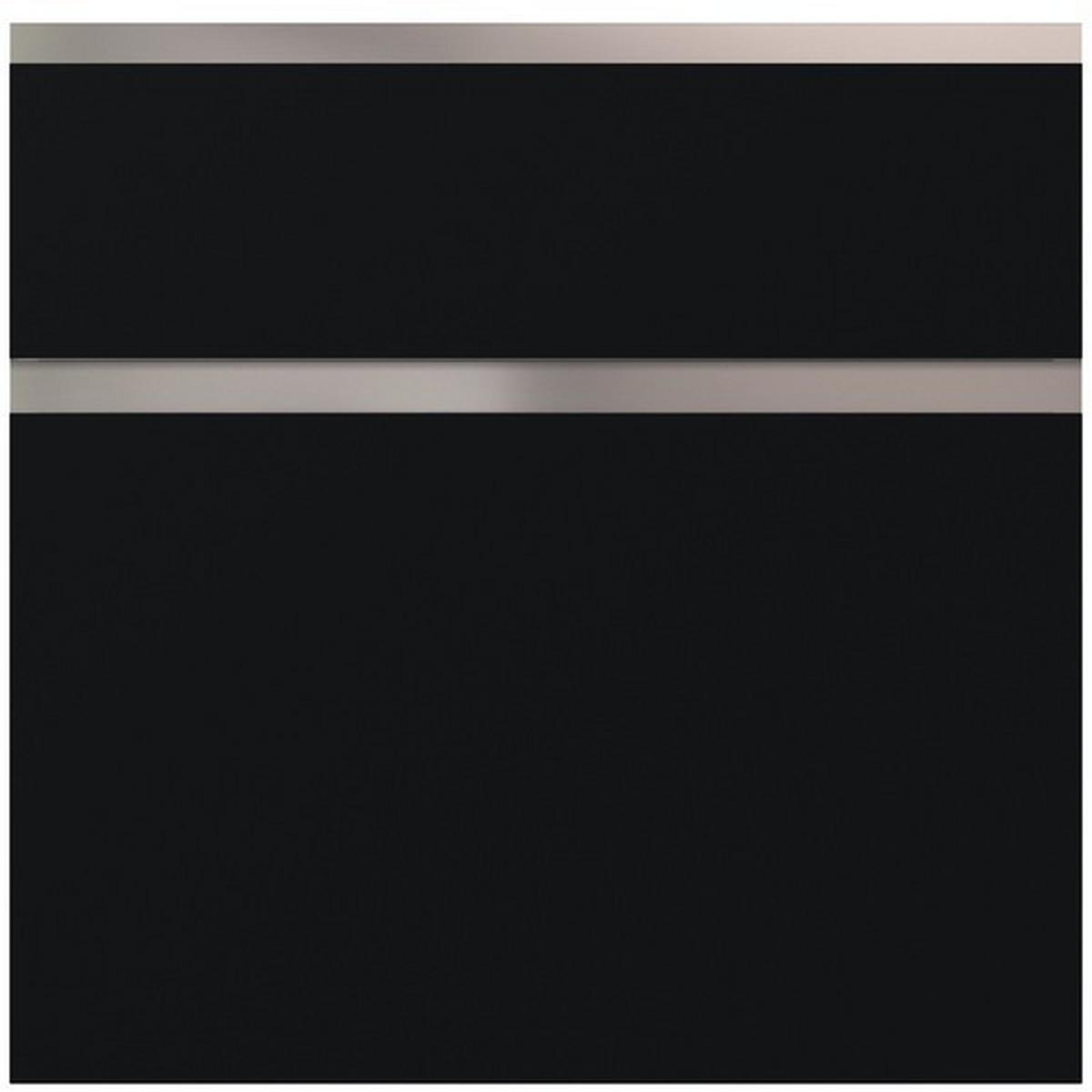 Badmöbel-Set 5-Tlg. Toronto B: ca. 300 cm Weiß/Schwarz - Schwarz/Weiß, Holzwerkstoff (300cm) - Vertico