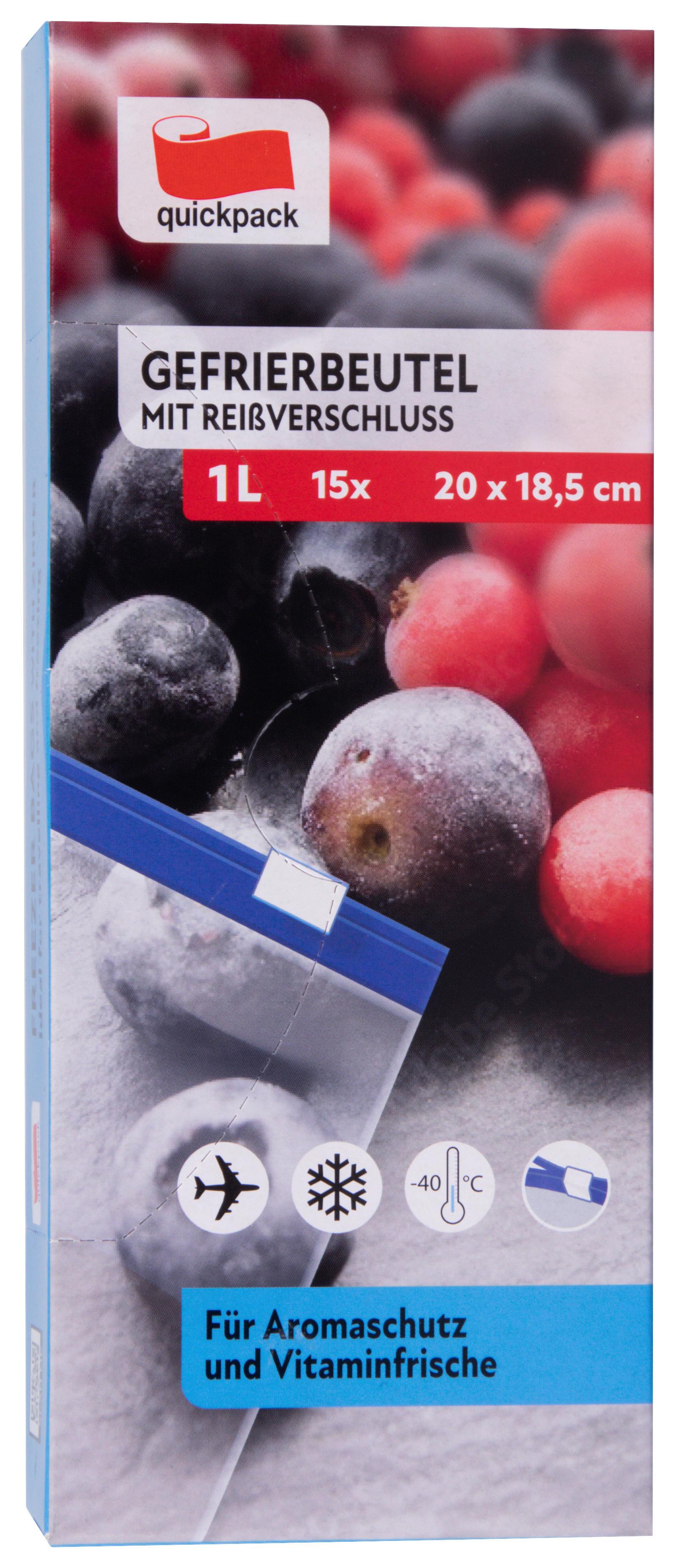 Mélyhűtő Zacskó 70517 Filip - áttetsző, Basics, műanyag (20/18cm) - Quick Pack