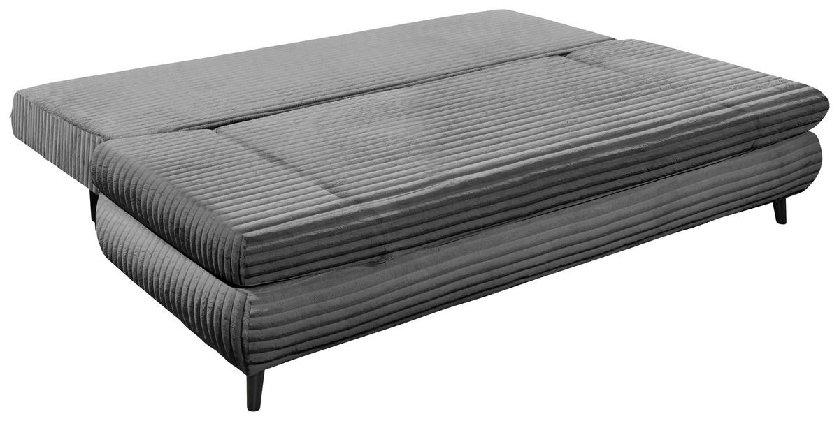 Schlafsofa Sunny Anthrazit B: 212 Cm - Anthrazit/Schwarz, KONVENTIONELL, Textil (212/88/101cm) - MID.YOU