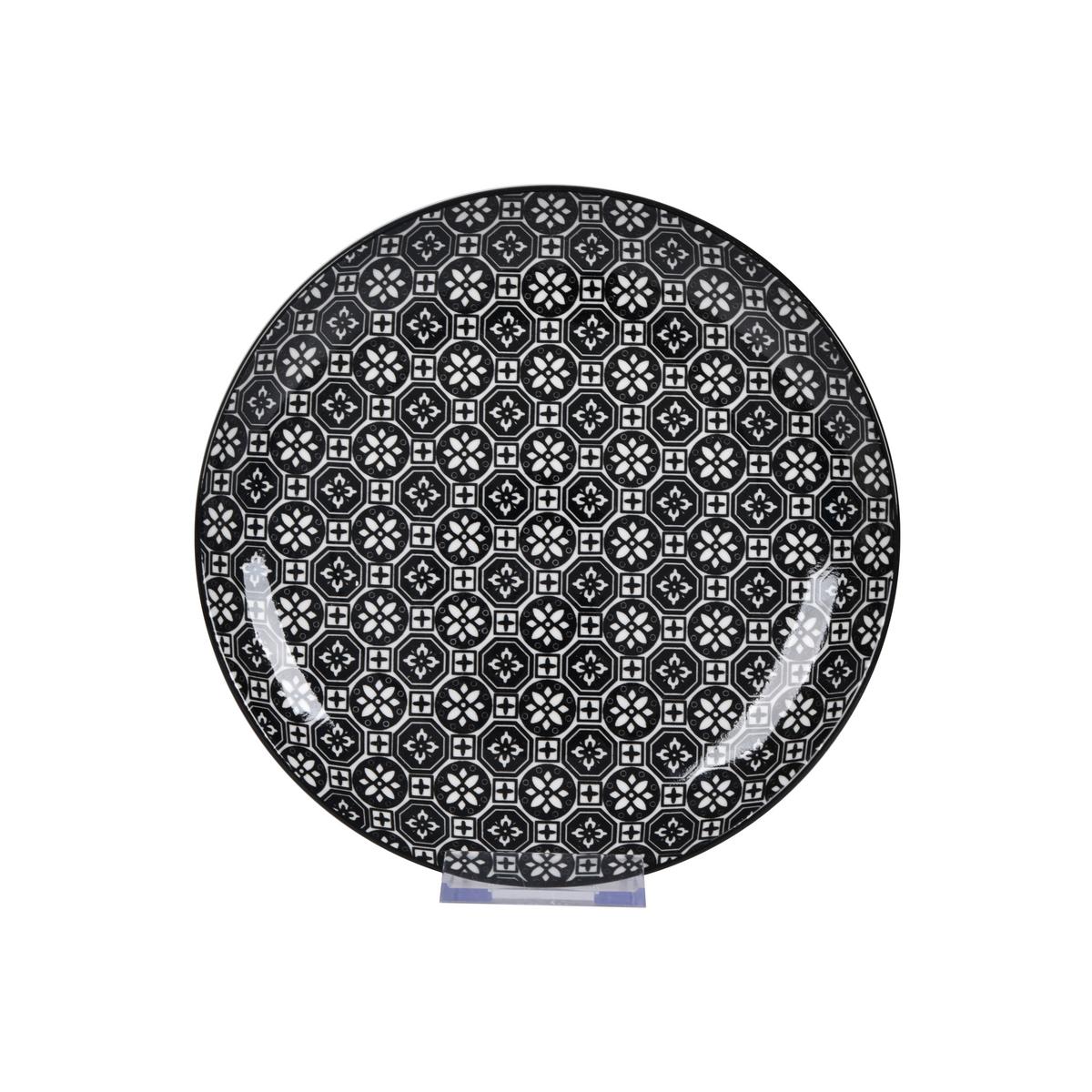 Dezertný taneir SHIVA - čierna/biela, Lifestyle, keramika (20,4/2,5cm) - Mömax