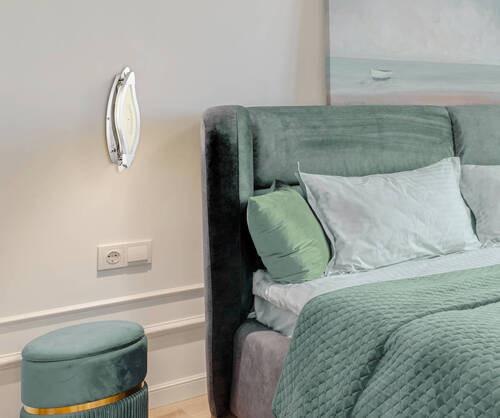 LED-Wandleuchte 4809.01.01.0000 - Chromfarben, Design, Kunststoff/Metall (31,5/11,5cm) - Globo