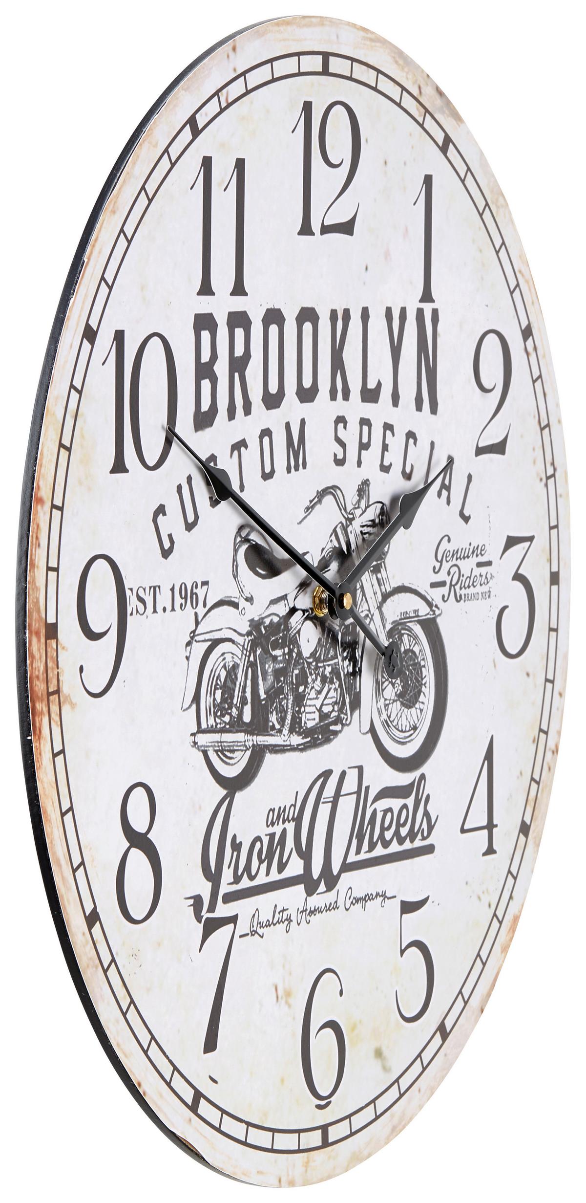 Wanduhr Alexandra Versch. Designs, D: 50 Cm - Multicolor, Basics, Papier/Holzwerkstoff (50cm) - Luca Bessoni