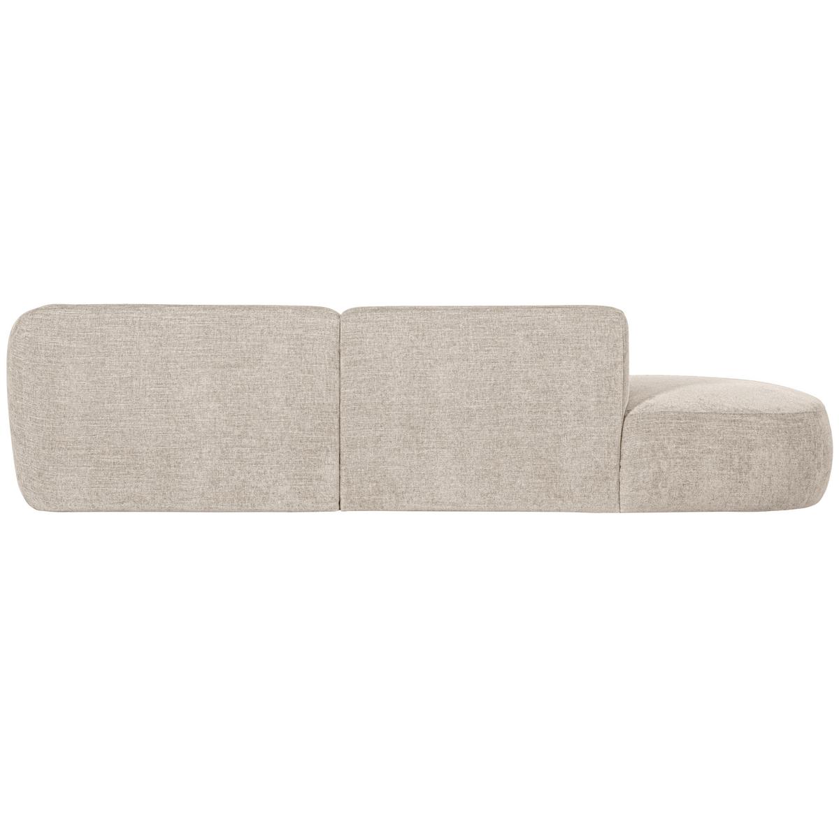 Ecksofa Polly Sandfarben S: 275x150cm - Sandfarben/Schwarz, Design, Textil (275/150cm) - Livetastic